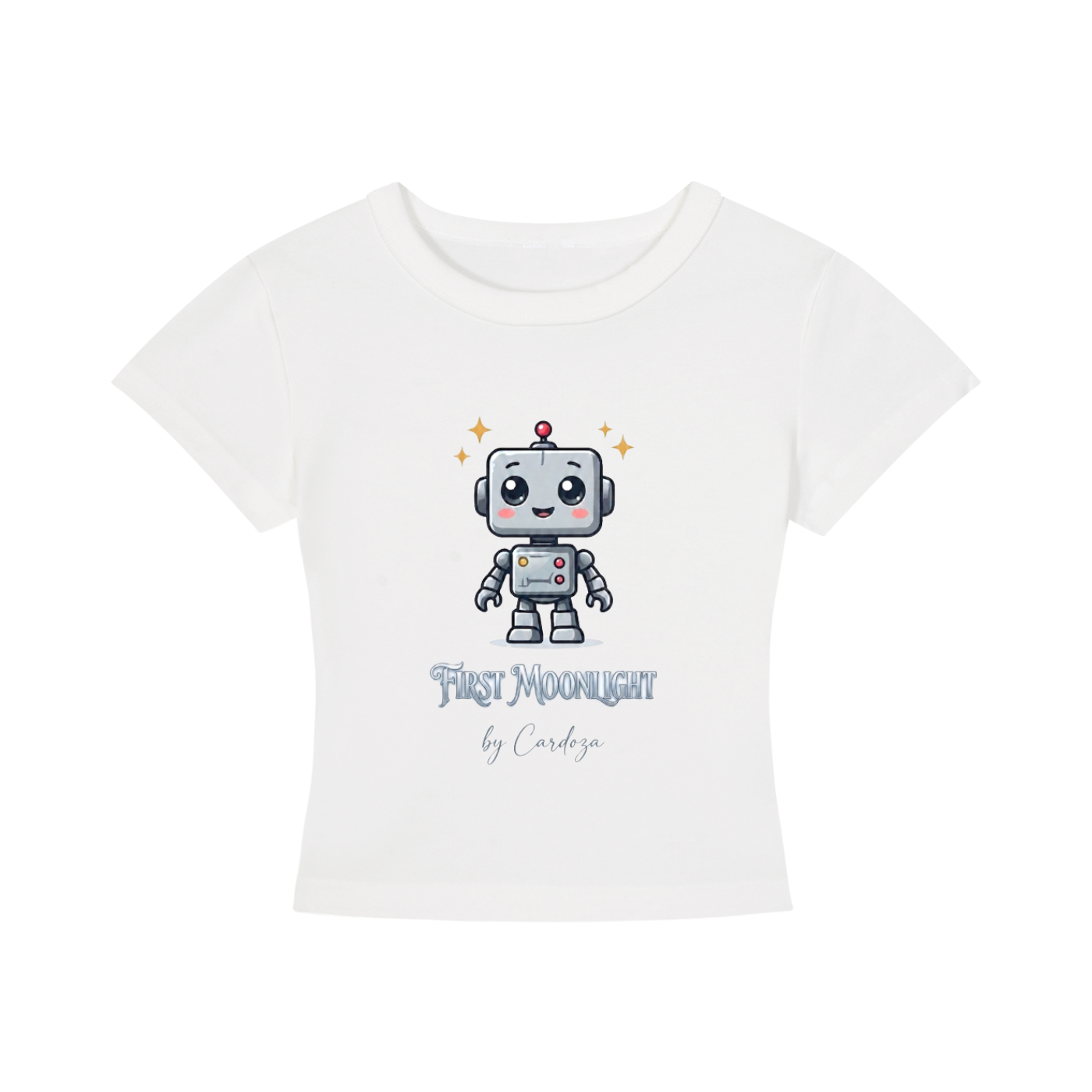 First Moonlight by Cardoza Women's Cropped T-Shirt